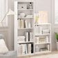 HOMLUX 3-Tier Display Bookshelf with Adjustable Shelves in White, , large