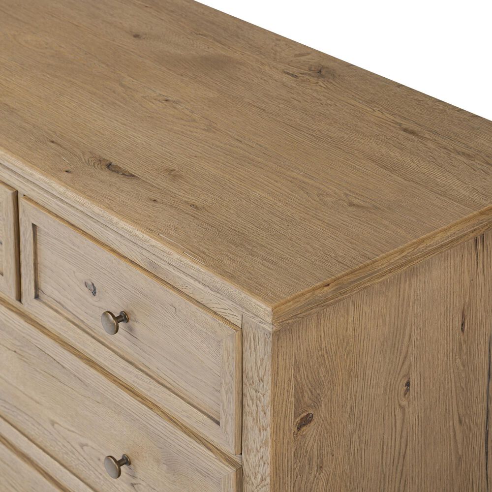 Four Hands Geoffrey 8-Drawer Dresser in Worn Oak, , large