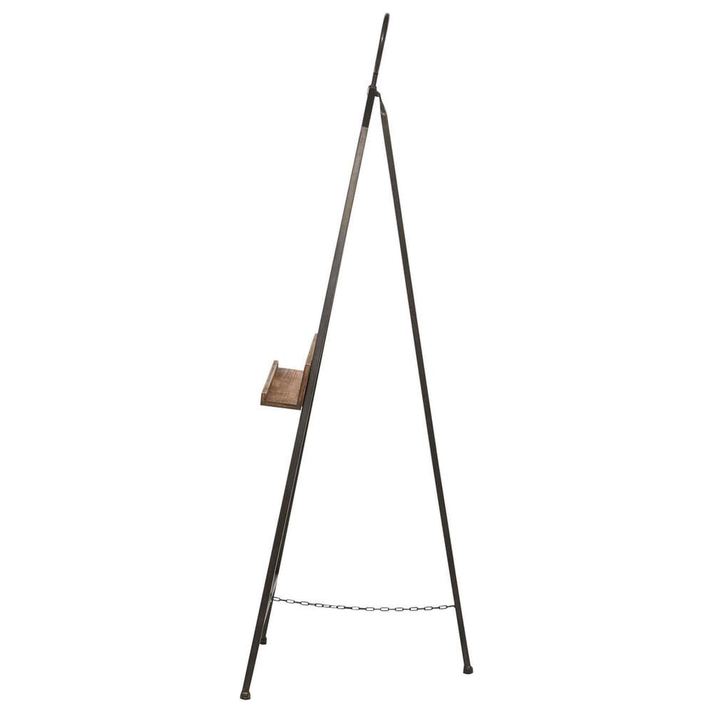 Maple and Jade Large Adjustable Display Easel with Wood Tray in Matte Black and Natural, , large