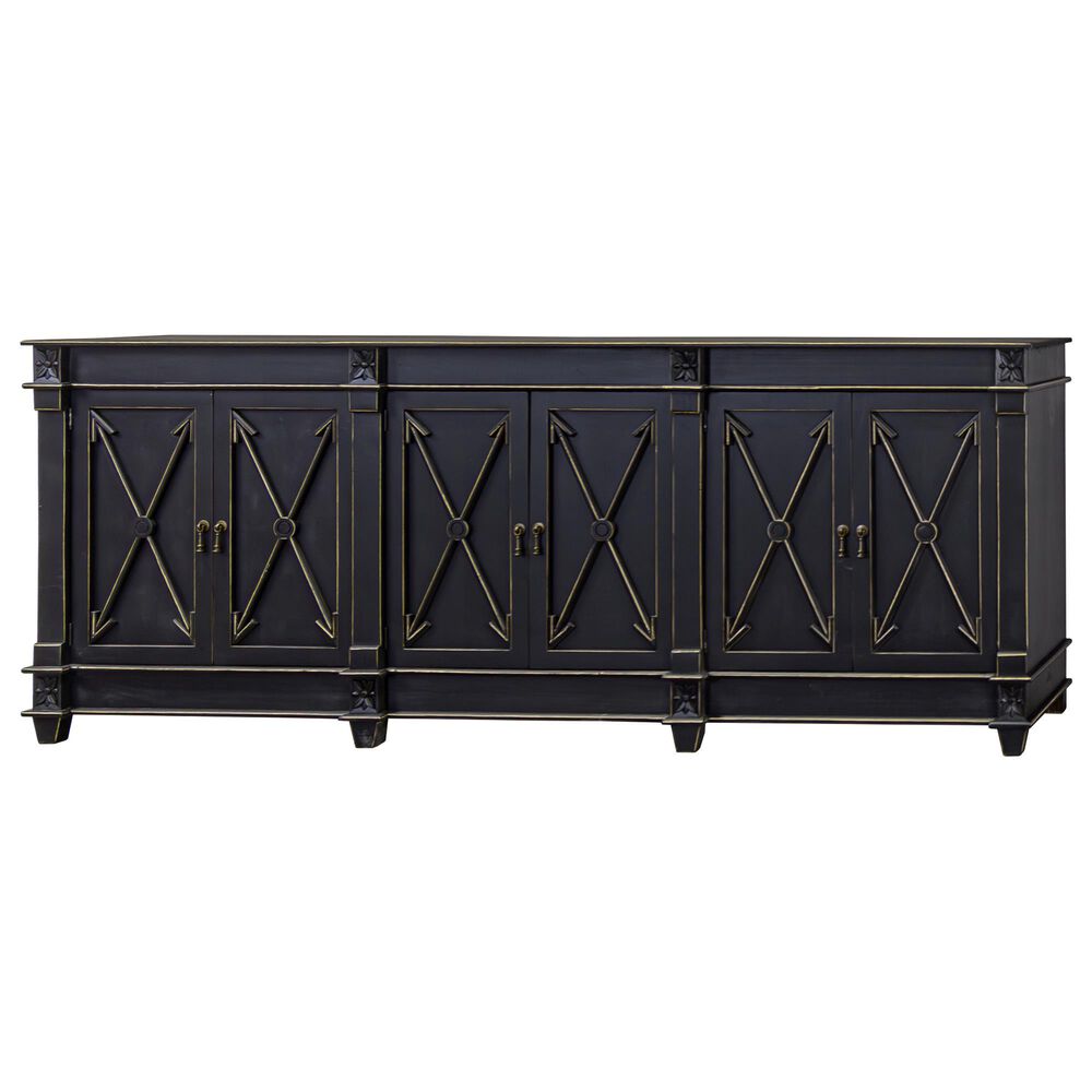 Rustic Root Classic Callison X-Door Console in Golden Black, , large