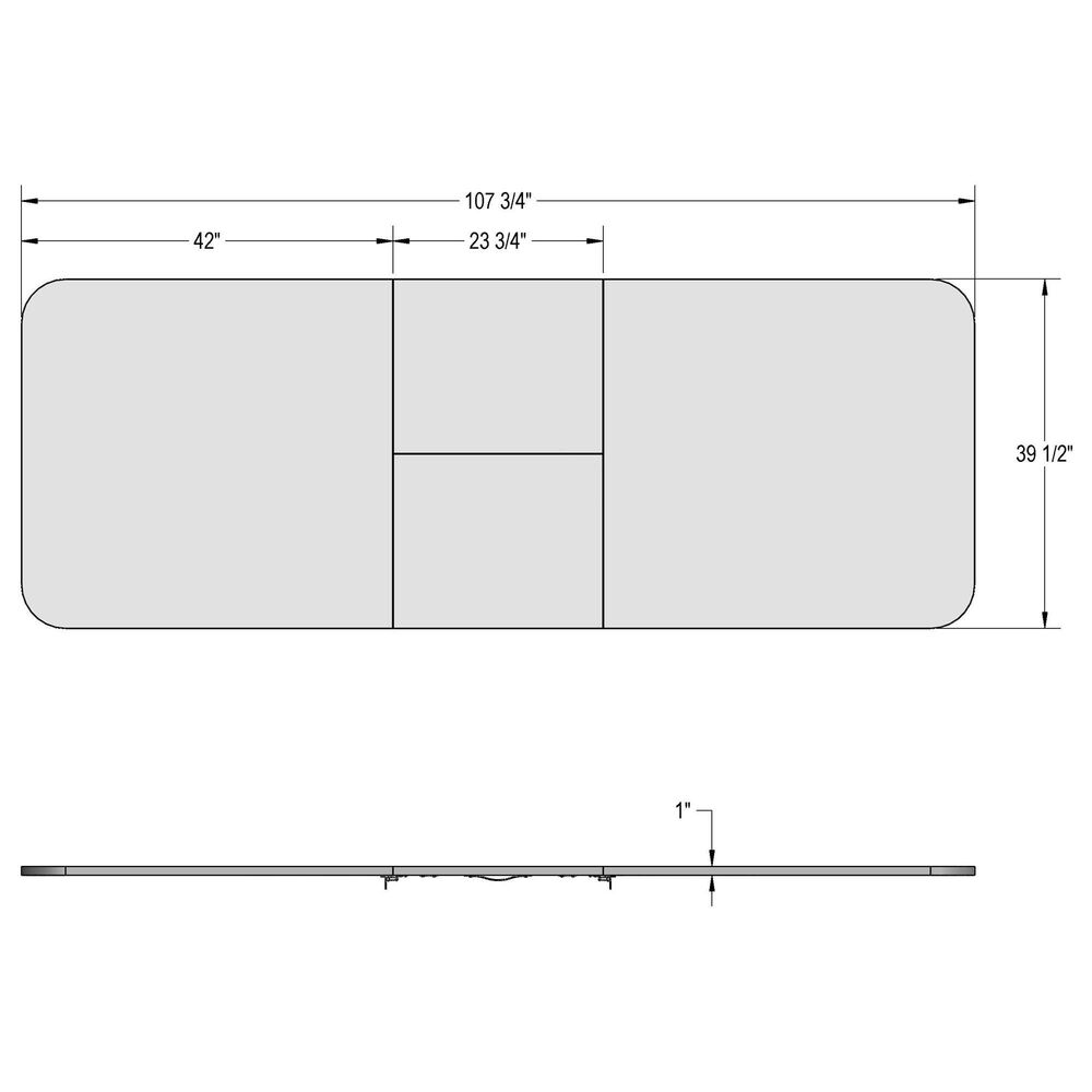 Amisco Lucarelli and Clarissa 7-Piece Rectangular Dining Set in Cookie and Oxidado, , large