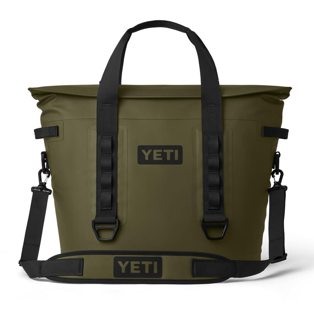YETI Hopper M30 Tote Soft Cooler in Olive and Black, , large
