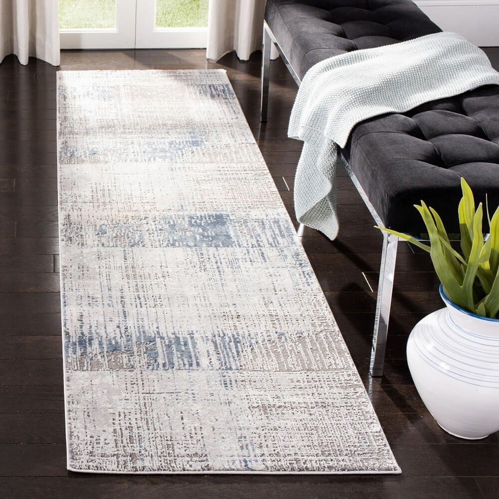 Safavieh Craft CFT874F 2&#39;3&quot; x 8&#39; Grey and Blue Runner, , large