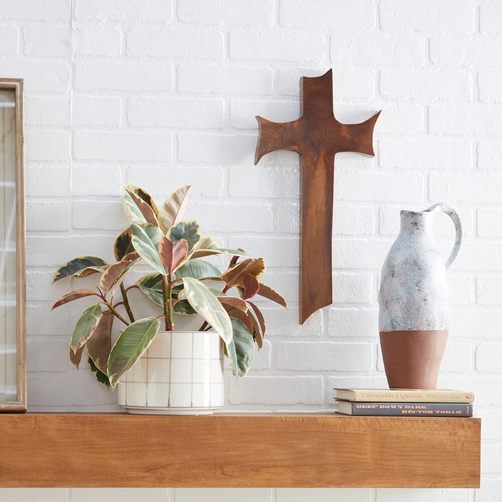 Maple and Jade 20&quot; x 10&quot; Wall Decor in Natural Brown, , large