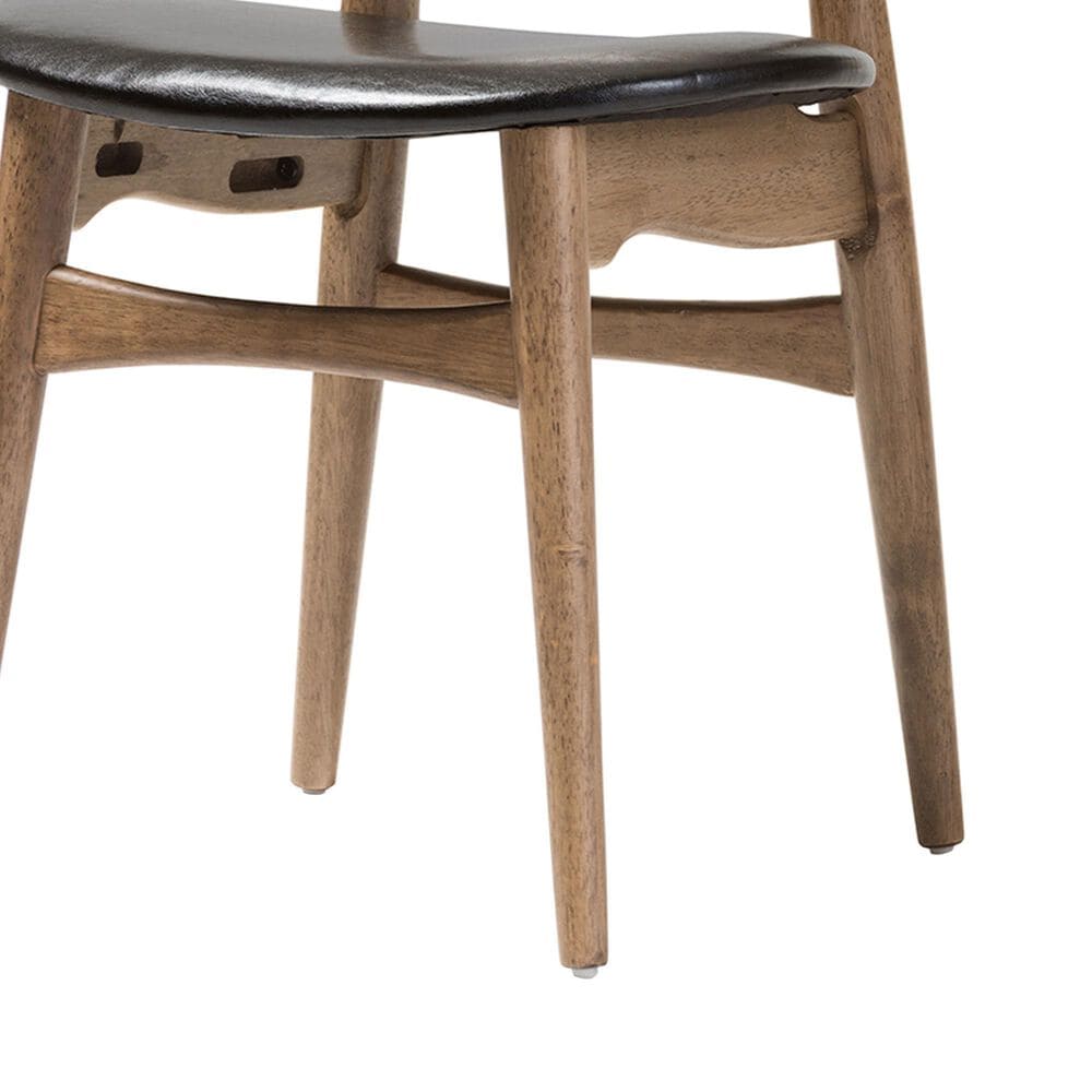 Baxton Studio Edna Side Chair in Light Brown (Set of 2), , large