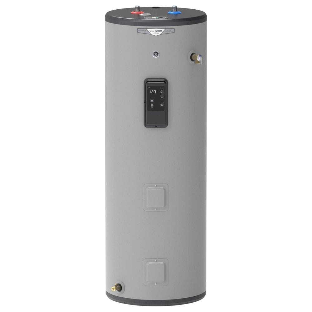 GE Appliances 50-Gallon Smart Tall Electric Water Heater with Anode Sensing in Gray, , large