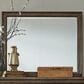 Belle Furnishings Americana Farmhouse Landscape Mirror in Dusty Taupe, , large