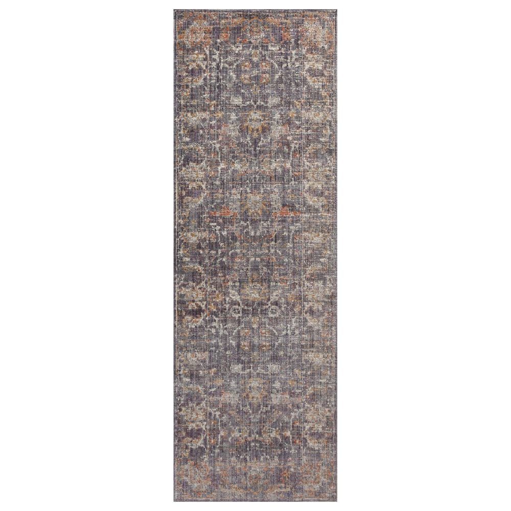 Chris Loves Julia x Loloi Rosemarie 2&#39;7&quot; x 8&#39; Graphite and Multicolor Runner, , large