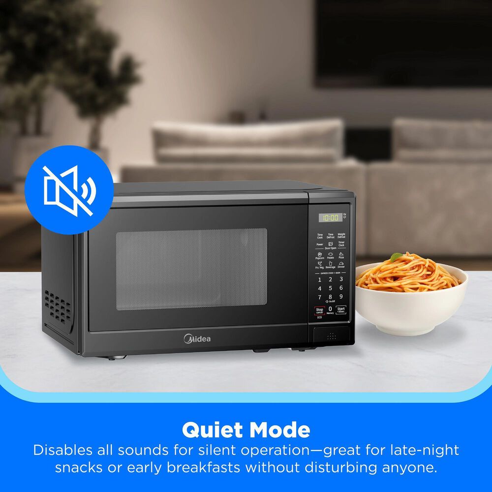 Midea 0.7 Cu. Ft. Countertop Microwave Oven in Black, , large