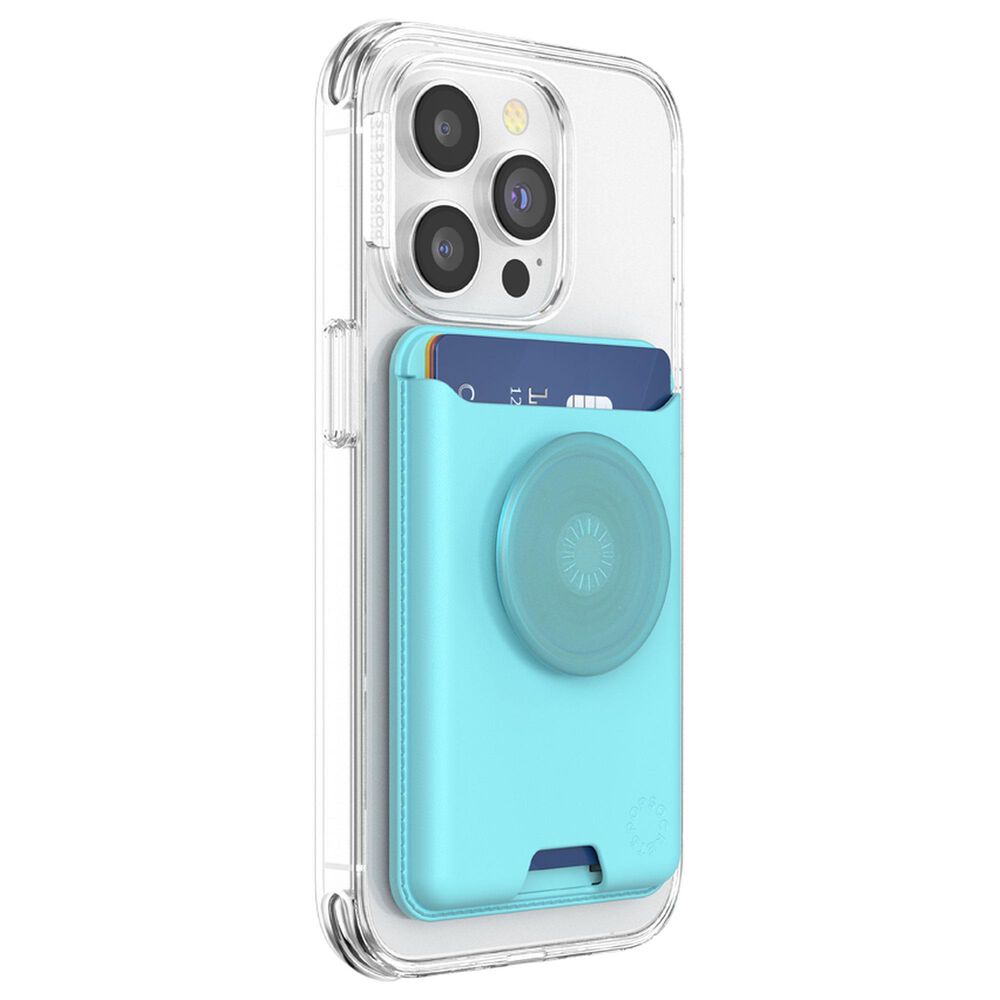 PopSockets PopWallet Plus for Magsafe in Butterfly Pea Blue, , large