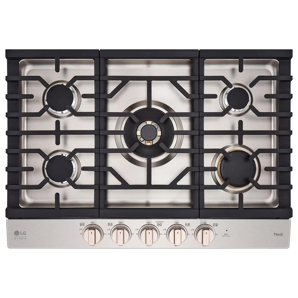 LG Studio Studio 30" Gas Cooktop with EasyClean in Stainless Steel, , large