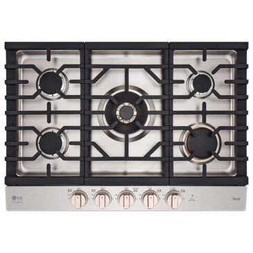 LG Studio Studio 30" Gas Cooktop with EasyClean in Stainless Steel, , large