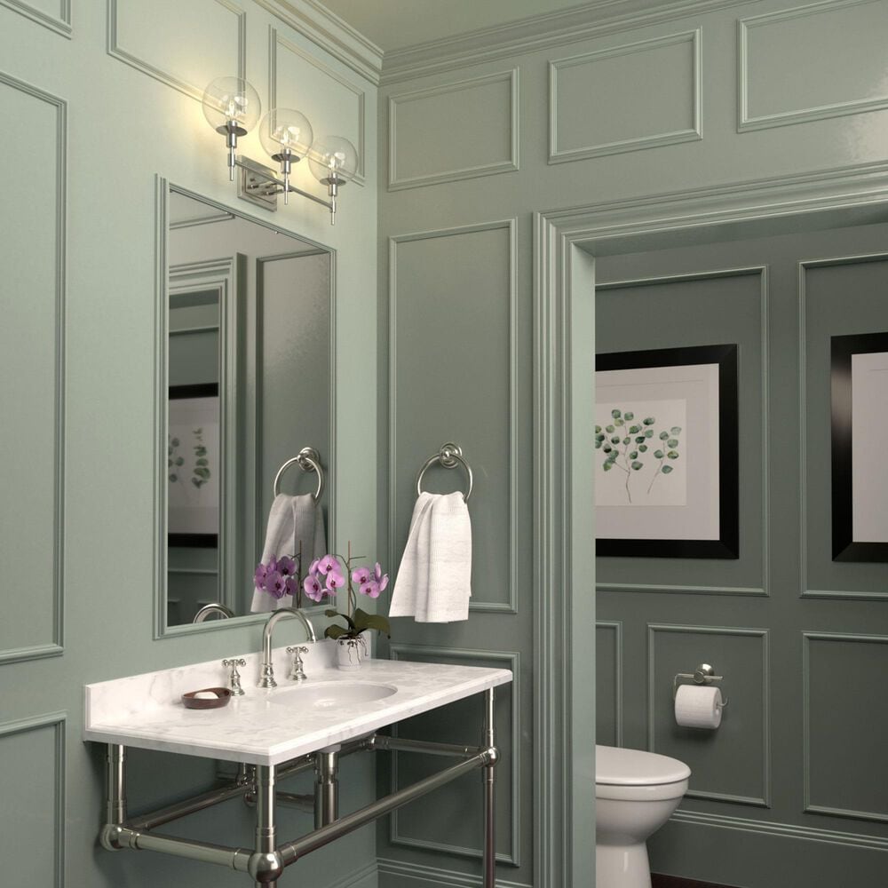 Hunter Xidane 3-Light Vanity in Brushed Nickel, , large