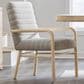 Chapel Hill Huntington Upholstered Dining Arm Chair in Beach Grass, , large