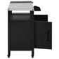 HOMLUX 45" Outdoor Kitchen Island in Black and Stainless Steel, , large