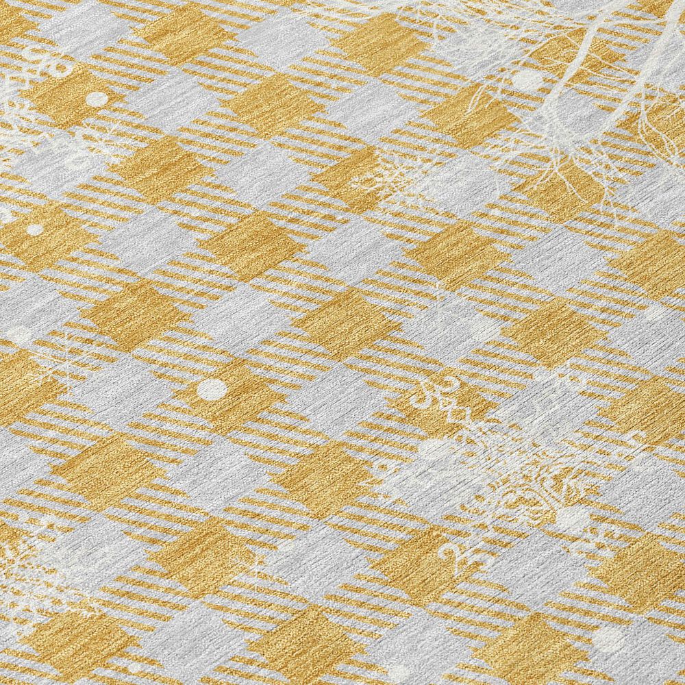 Dalyn Rug Company Wonderland WN32 1&#39;8&quot; x 2&#39;6&quot; Gold Indoor/Outdoor Area Rug, , large