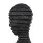 Maple and Jade 43" Tall Slim Figure People Decorative Sculpture in Textured Black, , large