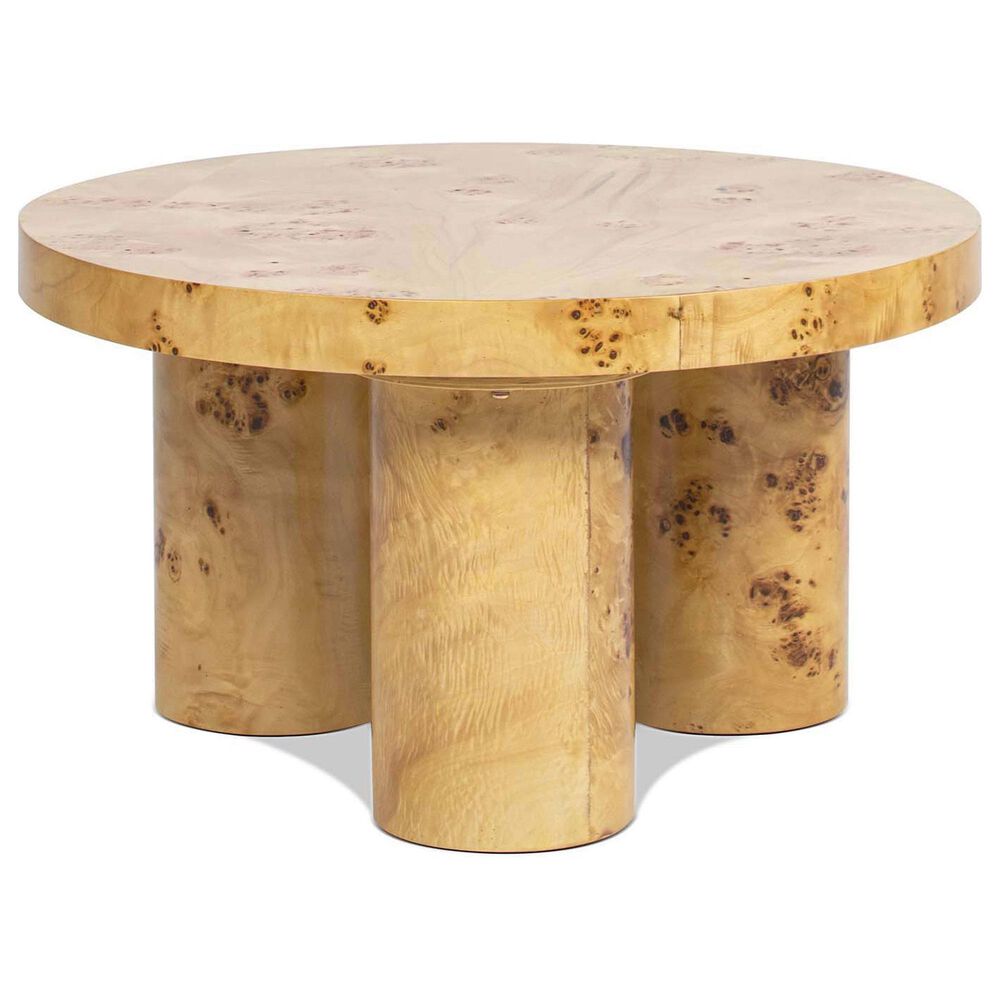 Jennifer Taylor Home Nebula 28" Coffee Table in Warm Natural Brown, , large