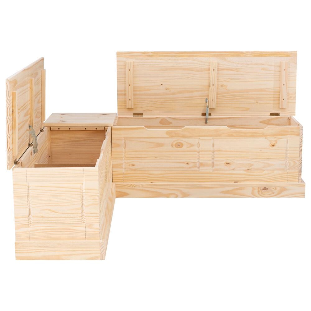 Linon Home Decor Tobin Backless Nook in Unfinished Natural, , large