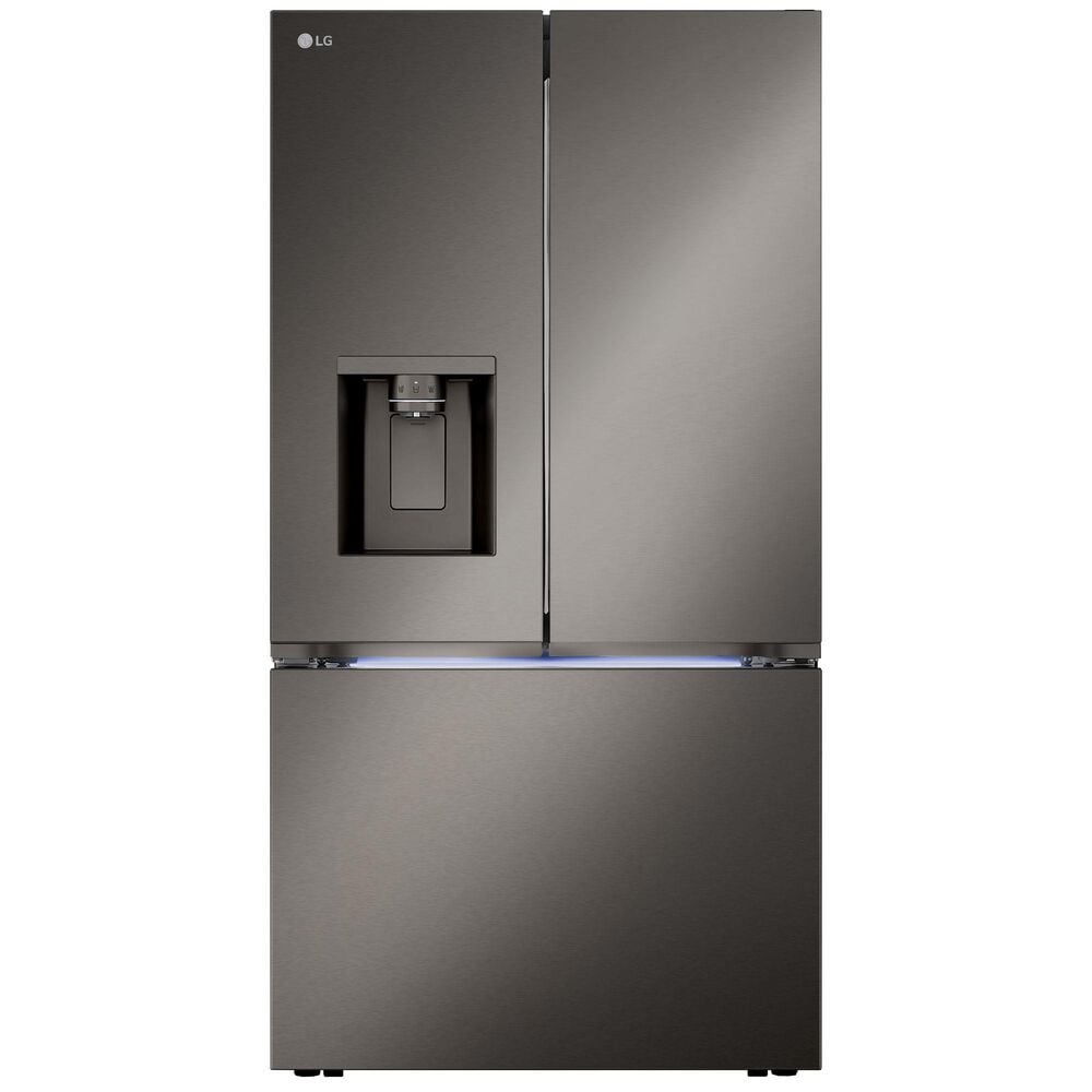 LG 26 cu. Ft 3 Door French Door, Counter Depth with Ice and Water In Printproof Black Stainless Steel, , large