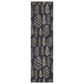 Dalyn Rug Company Wonderland WN21 2"3" x 7"6" Black Indoor/Outdoor Runner, , large