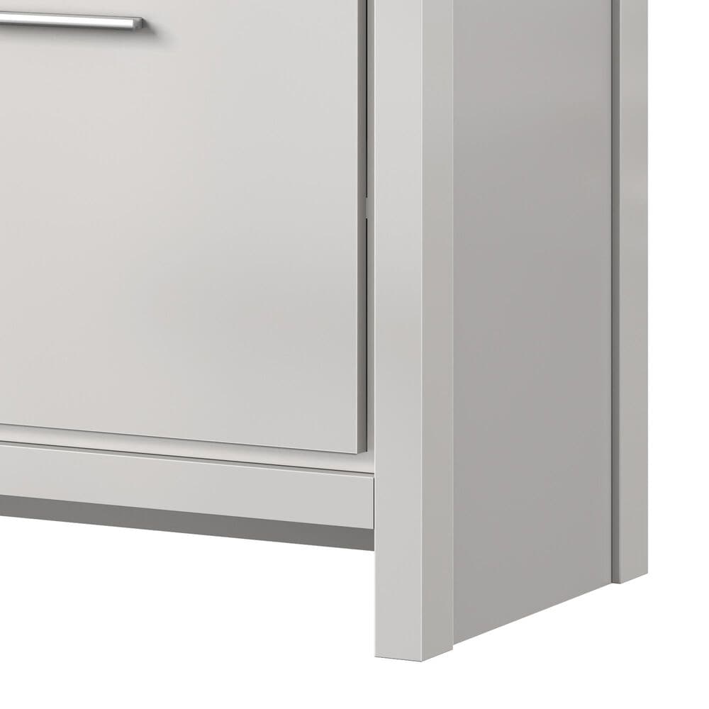 Lexora Home Lafarre 48&quot; Double Bathroom Vanity in Navy Blue with 2 cm White Quartz Top, Rectangular Sinks and 43&quot; Mirror, , large