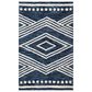Safavieh Micro-Loop MLP156N 3" x 5" Navy and Ivory Area Rug, , large