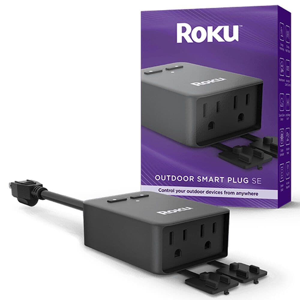 Roku Outdoor Smart Plug SE in Black, , large
