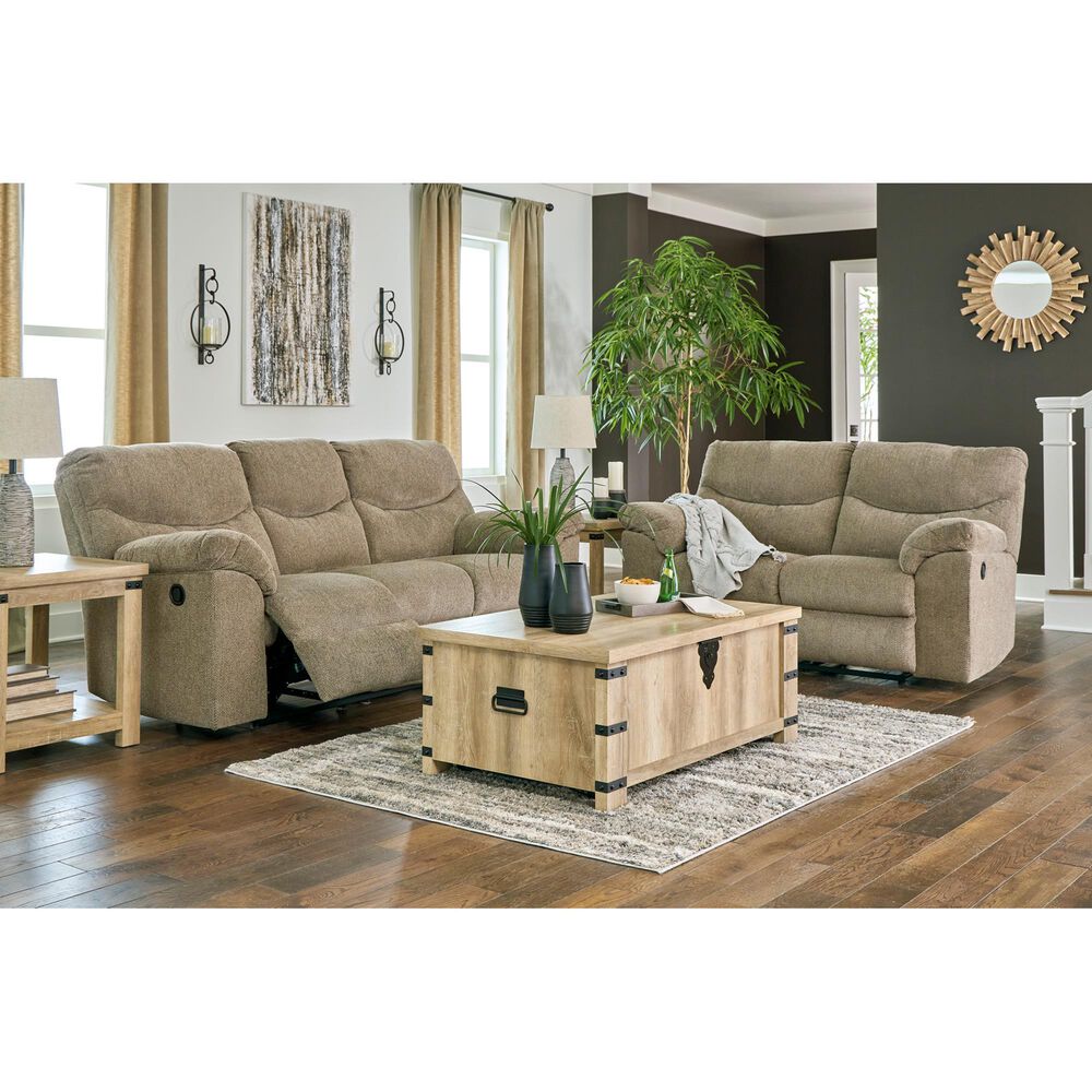 Ashley Alphons Manual Reclining Loveseat in Briar, , large