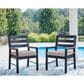 Ashley East Beach 7-Piece Patio Rectangular Dining Set in Navy Blue and Driftwood, , large