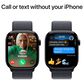 Apple Watch Series 10 GPS + Cellular 46mm Jet Black Aluminum Case with Ink Sport Loop, , large