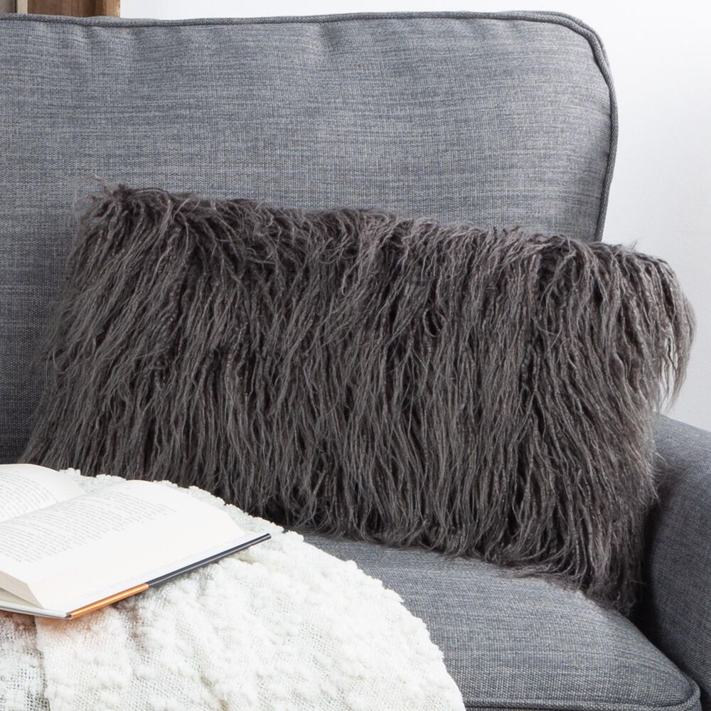 Timberlake 12&quot; x 20&quot; Lumbar Pillow in Gray &#40;Set of 2&#41;, , large