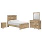 Ashley Makidern 4-Piece Full Storage Bedroom Set with Two Drawers in Natural Brown, , large
