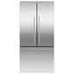 Fisher & Paykel 17.0 Cu. Ft. 3-Door French Door Refrigerator in Stainless Steel, , large