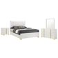 Pacific Landing Marceline 4-Piece King Bed Set in White, , large
