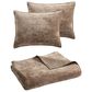 Hallmart Collectibles Reese 3-Piece King Coverlet Set in Taupe, , large