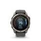 Garmin Fenix 8 Pro Sapphire AMOLED Smartwatch 51mm Titanium Case with Graphite Black Silicone Band, , large