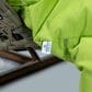 Leisuremod 57" Patio 2-Seat Hanging Egg Swing Chair with Light Green Cushion in Beige, , large