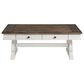 Hawthorne Furniture Drake Coffee Table in Rustic White and French Oak, , large