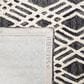 Safavieh Micro-Loop MLP155H 2"3" x 7" Charcoal and Ivory Runner, , large