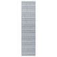 Surya Eagean EAG-2407 Navy, Blue, Pale Blue, Oatmeal, Gray, Off-White and Taupe 2"7" x 12" Indoor/Outdoor Runner, , large