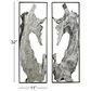 Maple and Jade 32" x 11" Abstract Art Wall Decor in Silver (Set of 2), , large