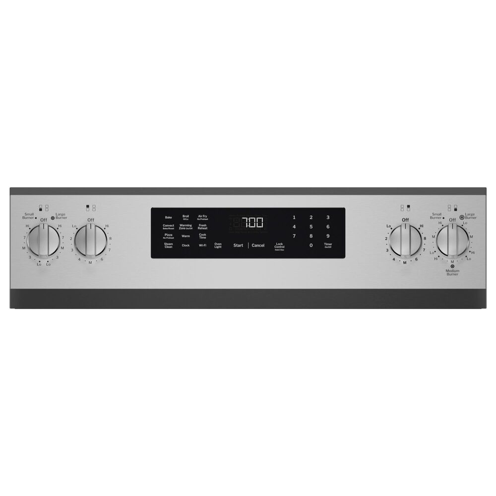 GE Profile 5.3 Cu. Ft. Smart Electric Range in Fingerprint Resistant Stainless, , large