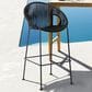 Armen Living Acapulco Patio Counter Height Bar Stool in Black, , large
