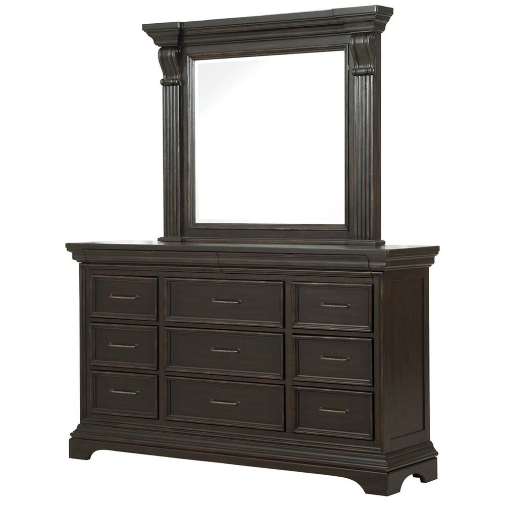 at HOME Caldwell 4 Piece Queen Bedroom Set in Dark Expresso, , large