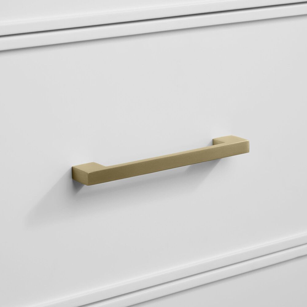 37B Fenwick 48" Single Bathroom Vanity in Bright White with Glossy White Composite Stone Top and Backsplash, , large