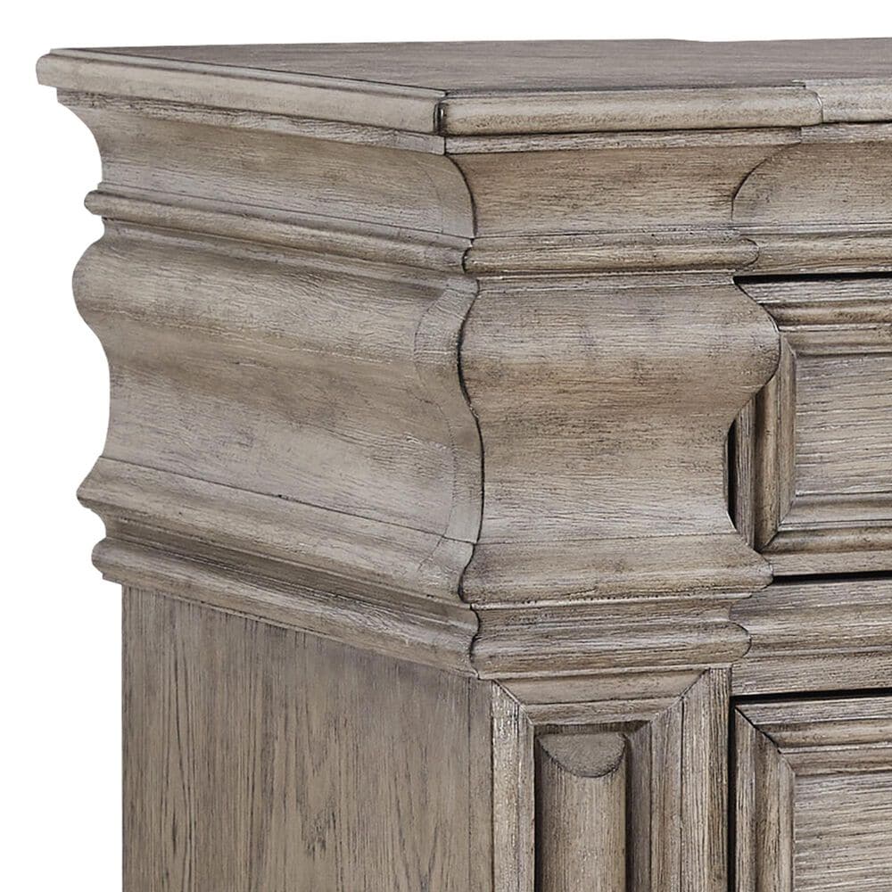 Millenium Blairhurst 3-Piece King Panel Bedroom Set in Light Grayish Brown with Lights, , large