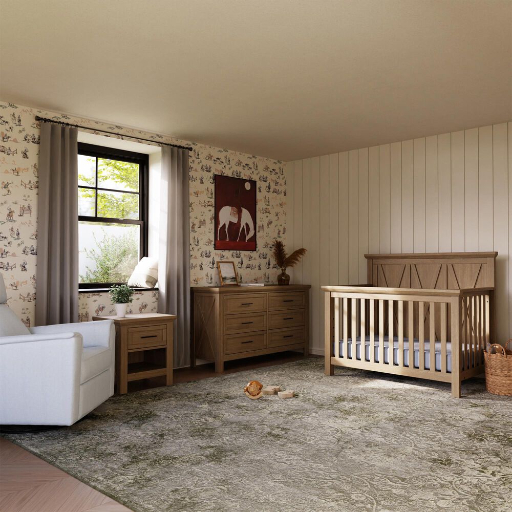 DaVinci Emory Farmhouse 6-Drawer Dresser in Driftwood, , large