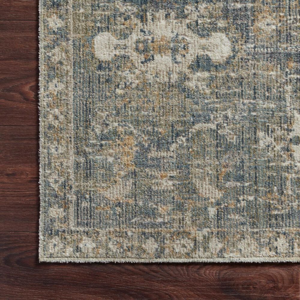 Chris Loves Julia x Loloi Rosemarie 2&#39;7&quot; x 10&#39; Sand and Lagoon Runner, , large