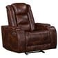 New Heritage Design Chester Power Glider Recliner in Brown, , large